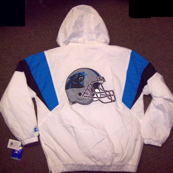 CAROLINA PANTHERS Half Zip STARTER Jacket RARE - Picture 6 of 8